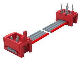 TE CONNECTIVITY 2205069-2 Ribbon Cable, Micro-Match Plug to Micro-Match Board Connector, 6 Ways, 5.118 ", 130 mm, 1.27 mm