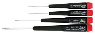 WIHA 26194 Screwdriver Set, Precision, Phillips, 4-Piece