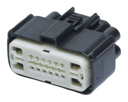 MOLEX 34985-1601 Automotive Connector Housing, MX150 34985 Series, Receptacle, 16 Ways
