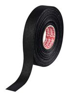 TESA 51006-00000-00 Electrical Insulation Tape, PET ( Polyester) Cloth, Black, 25 m x 19 mm