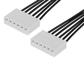 MOLEX 219664-1064 Cable Assembly, KK 396 Receptacle to KK 396 Receptacle, 6 Ways, 3.96 mm, 1 Row, 600 mm, 23.6 "
