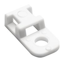 HELLERMANNTYTON 151-31203 CTAM2-PA66-WH Cable Tie Mount, 4-Way Entry, Screw, 5.2 mm, White, Nylon 6.6 (Polyamide 6.6), 20.4 mm, 10.2 mm