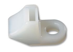 HELLERMANNTYTON 151-02258 CL8-PA66-NA Cable Tie Mount, Side Entry, Screw, 6.5 mm, Natural, Nylon 6.6 (Polyamide 6.6), 27.3 mm, 8 mm