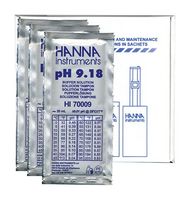 HANNA INSTRUMENTS HI-70009P Calibration Solution, 9.18 pH @ 25°C, Liquid, Bottle, 20 ml
