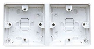HONEYWELL K2025WHI Electrical Box, Surface Mount, Urea Formaldehyde, 1 Gang, White, 34 mm Internal Depth