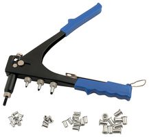 LASER 979 Nut Riveter, Comfortable Handle, 4 Nose, M3/M4/M5/M6, 19.1 mm Dia x 40 mm L